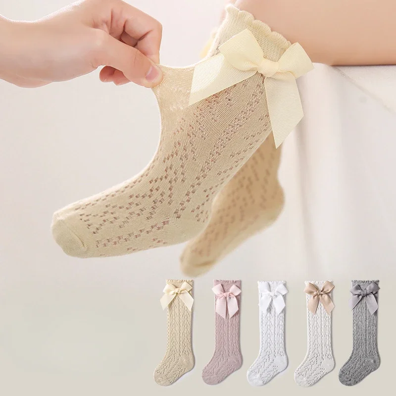 Baby Sock Oximeter - Summer Baby Girls Socks Toddler Bow