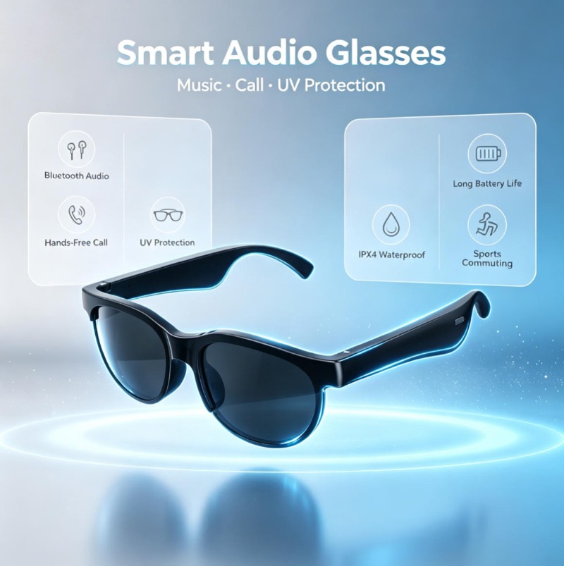 Smart Audio Sunglasses Bluetoo - Smart Glasses Lens review and price